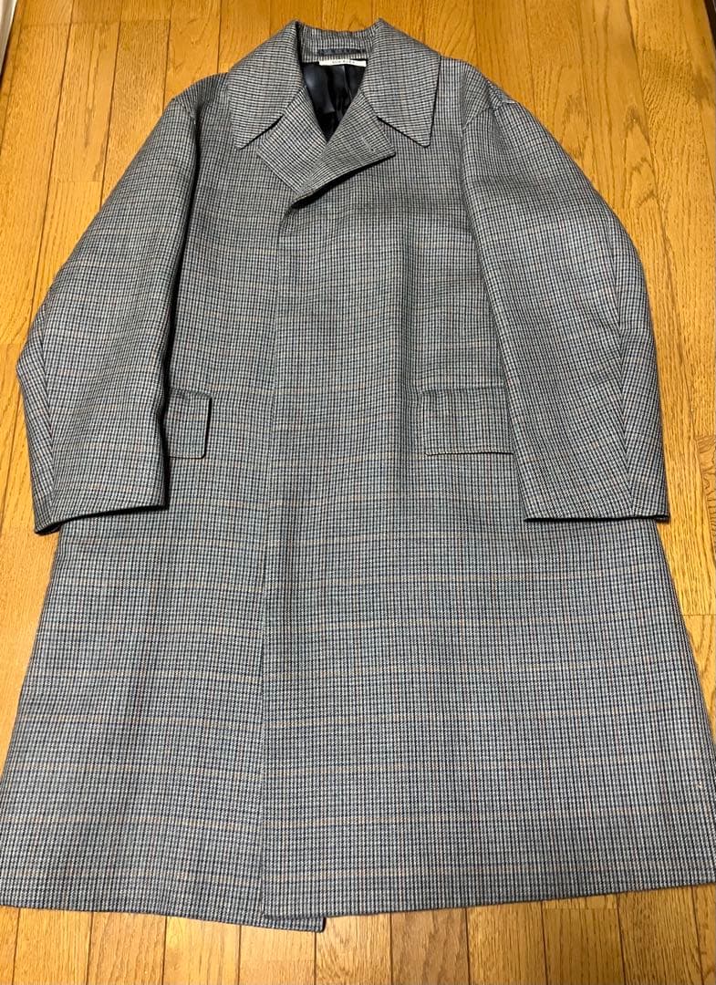 ジャケット・アウター AURALEE DOUBLE FACE CHECK LONG COAT