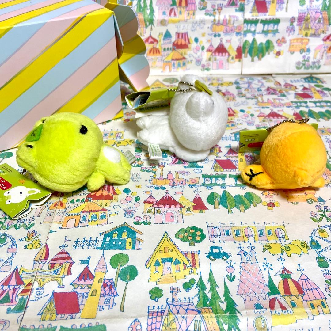 平成レトロ サンエックス 次の日ケロリ トチュウ マスコットキーチェーン セット