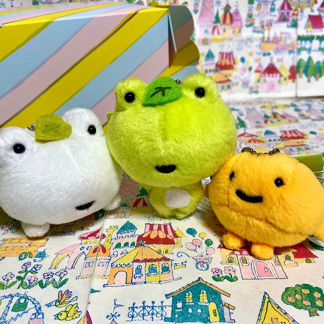 平成レトロ サンエックス 次の日ケロリ トチュウ マスコットキーチェーン セット