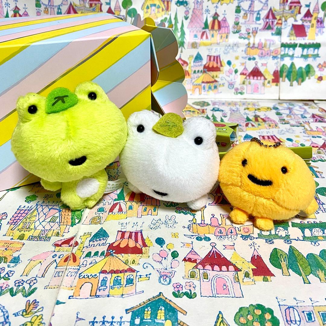 平成レトロ サンエックス 次の日ケロリ トチュウ マスコットキーチェーン セット