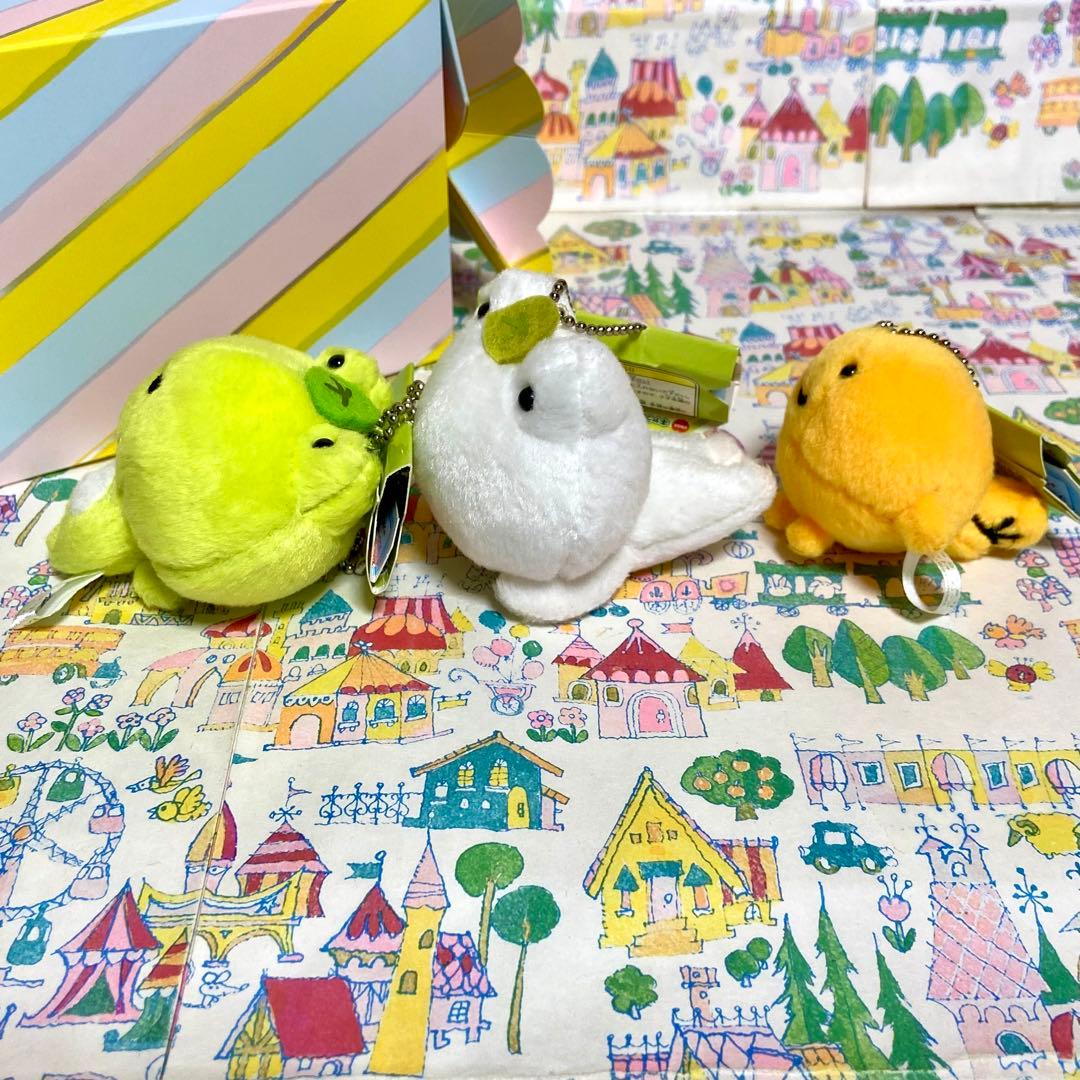 平成レトロ サンエックス 次の日ケロリ トチュウ マスコットキーチェーン セット