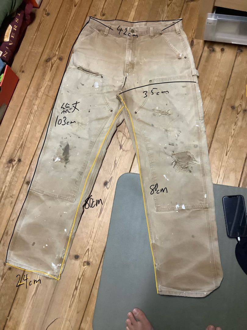 カーハートダブルニー　w 36 L 34