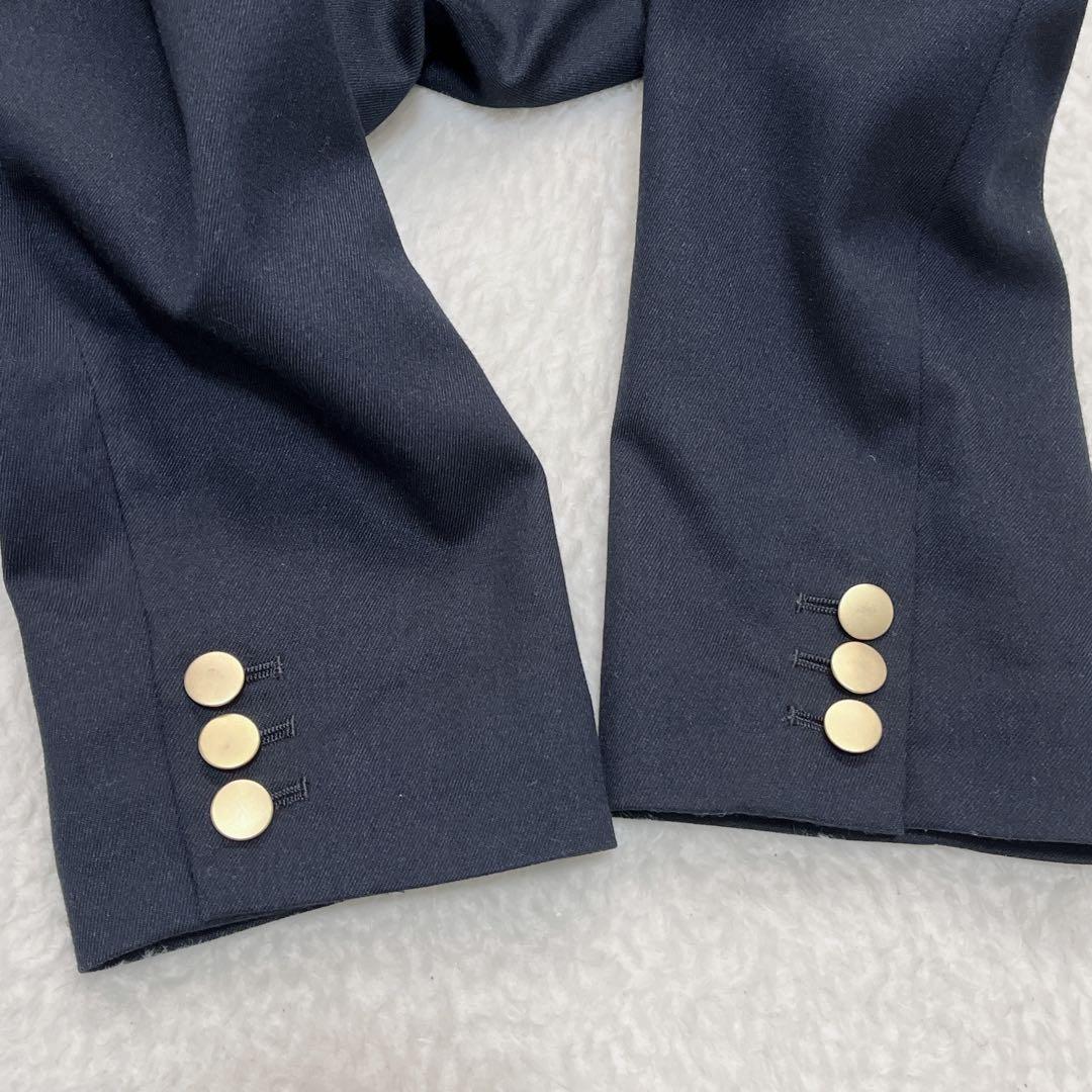 スローブイエナ 紺ブレ ネイビー 金ボタン 38 ダブル テーラードジャケット