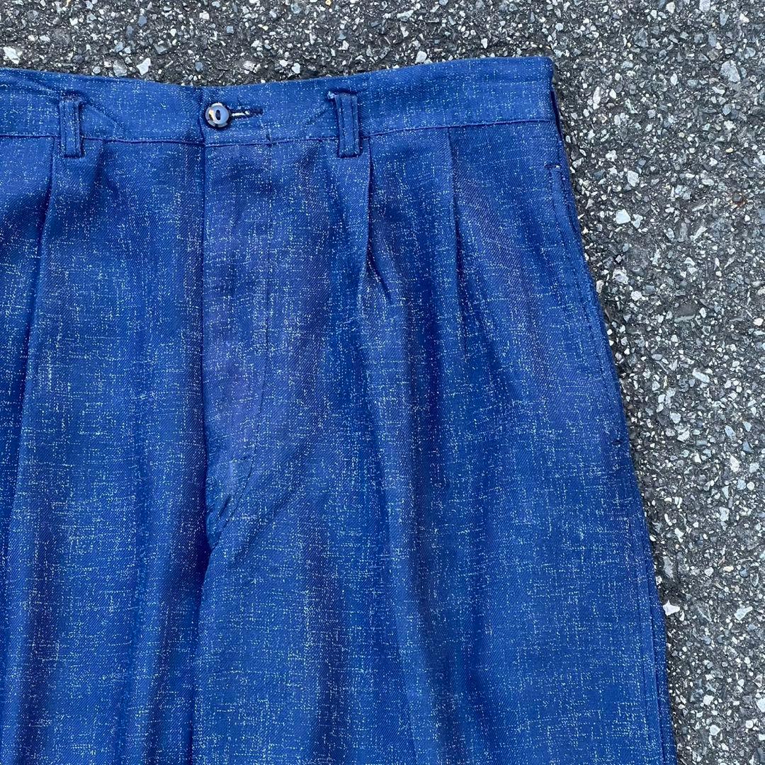 50s wool gabardine slacks 絣　ウールレーヨンギャバスラ