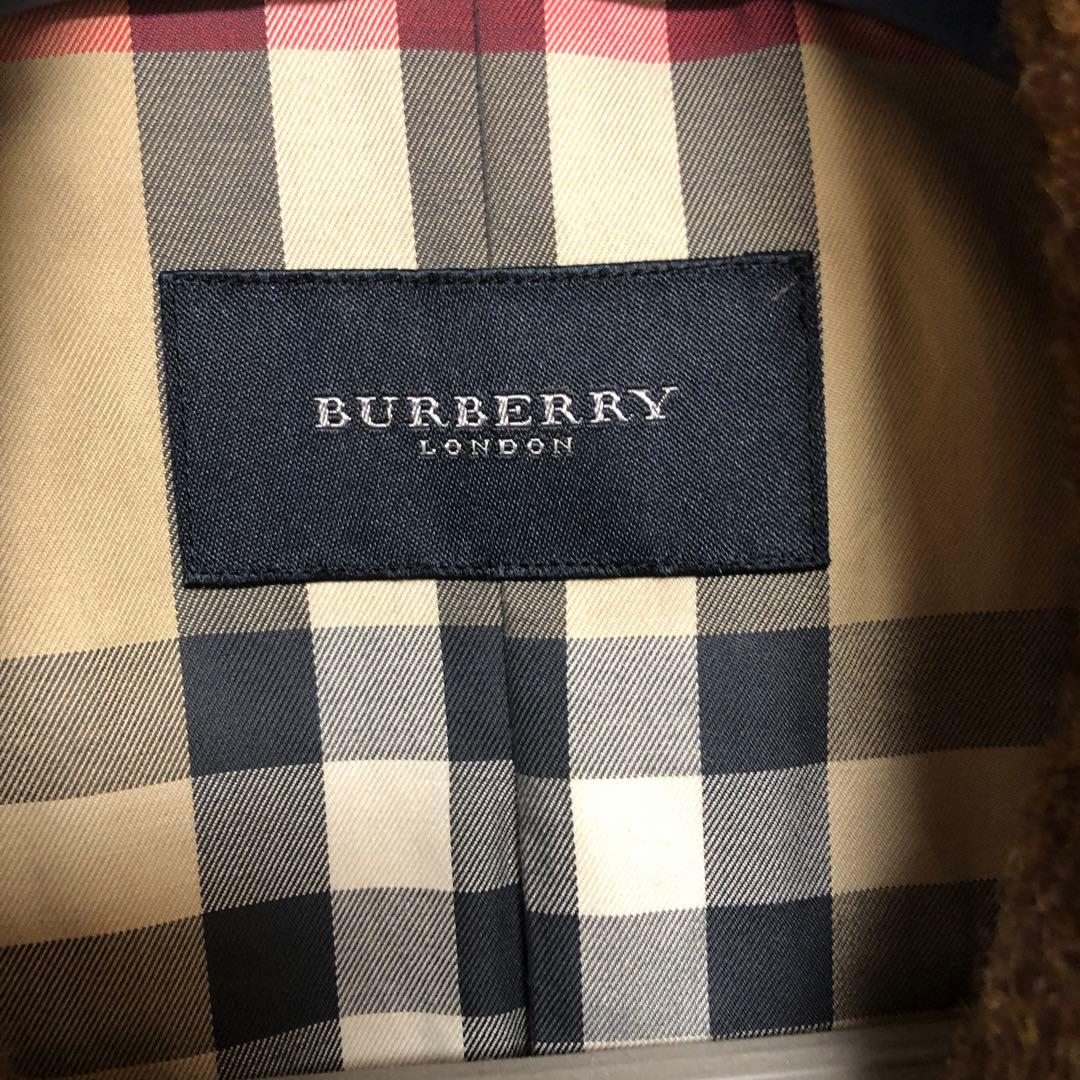 Kiyo★新品未使用★BURBERRY LONDON製メンズピーコート茶Ｌ