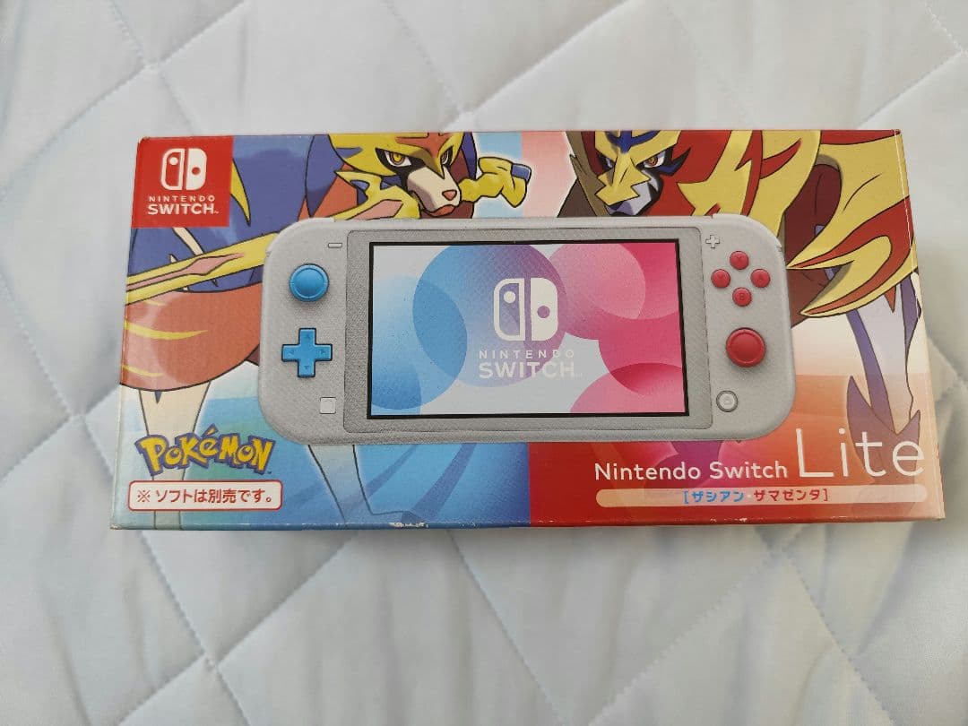 中古、ニンテンドースイッチライト、ザシアン・ザマゼンタデザイン、ACアダプタ無し