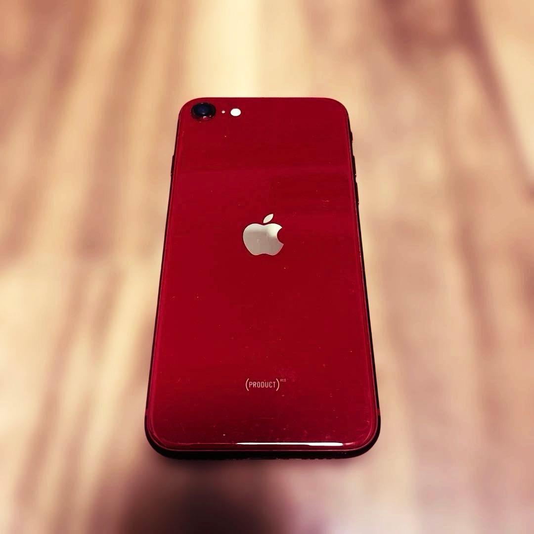 【美品】iPhoneSE 第3世代 64GB レッド SIMフリー