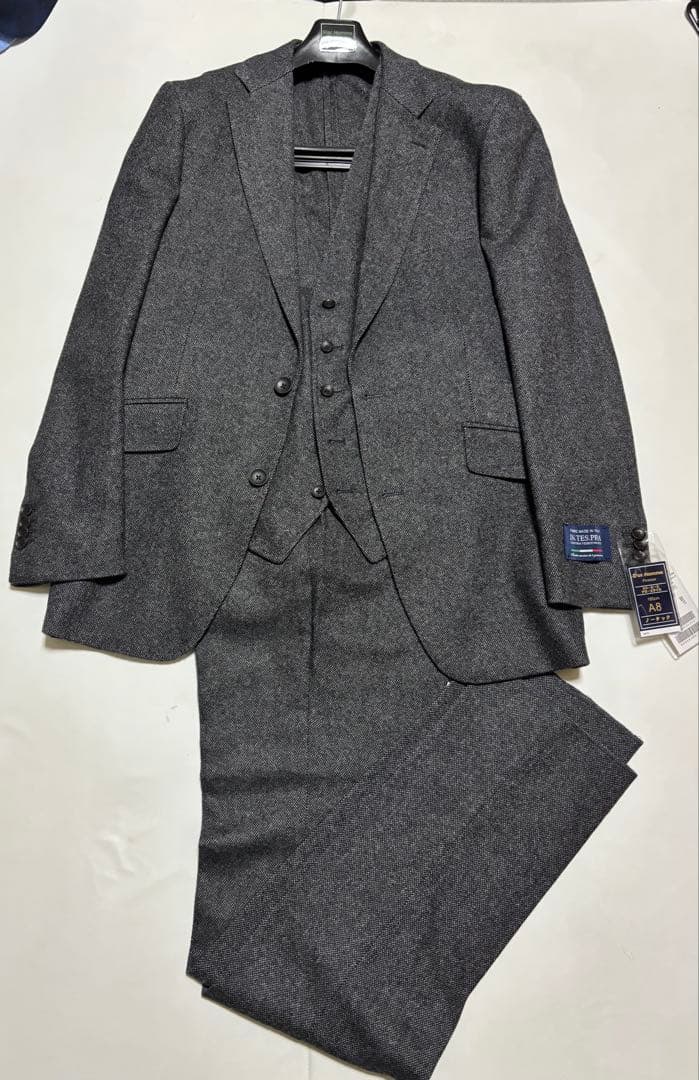 D'or Homme ドームオム　スリーピーススーツ　ウール　A8