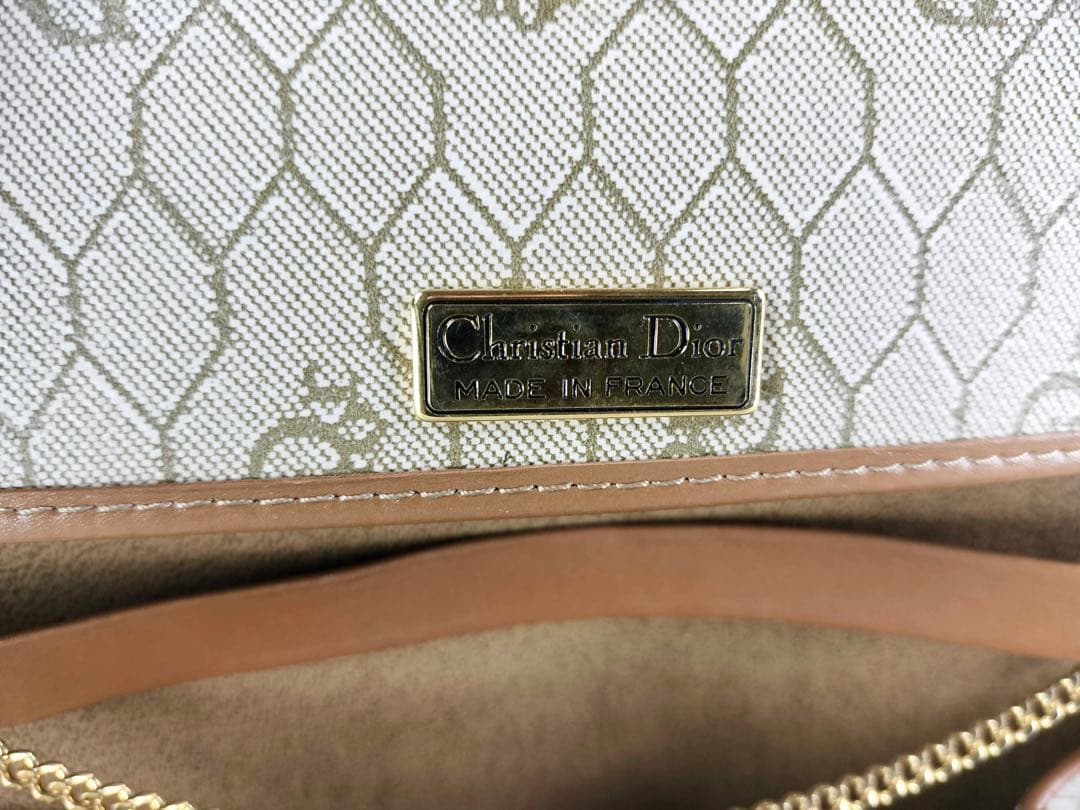 ✨極美品✨オールドディオール チェーンショルダー ハニカム ショルダーバッグ