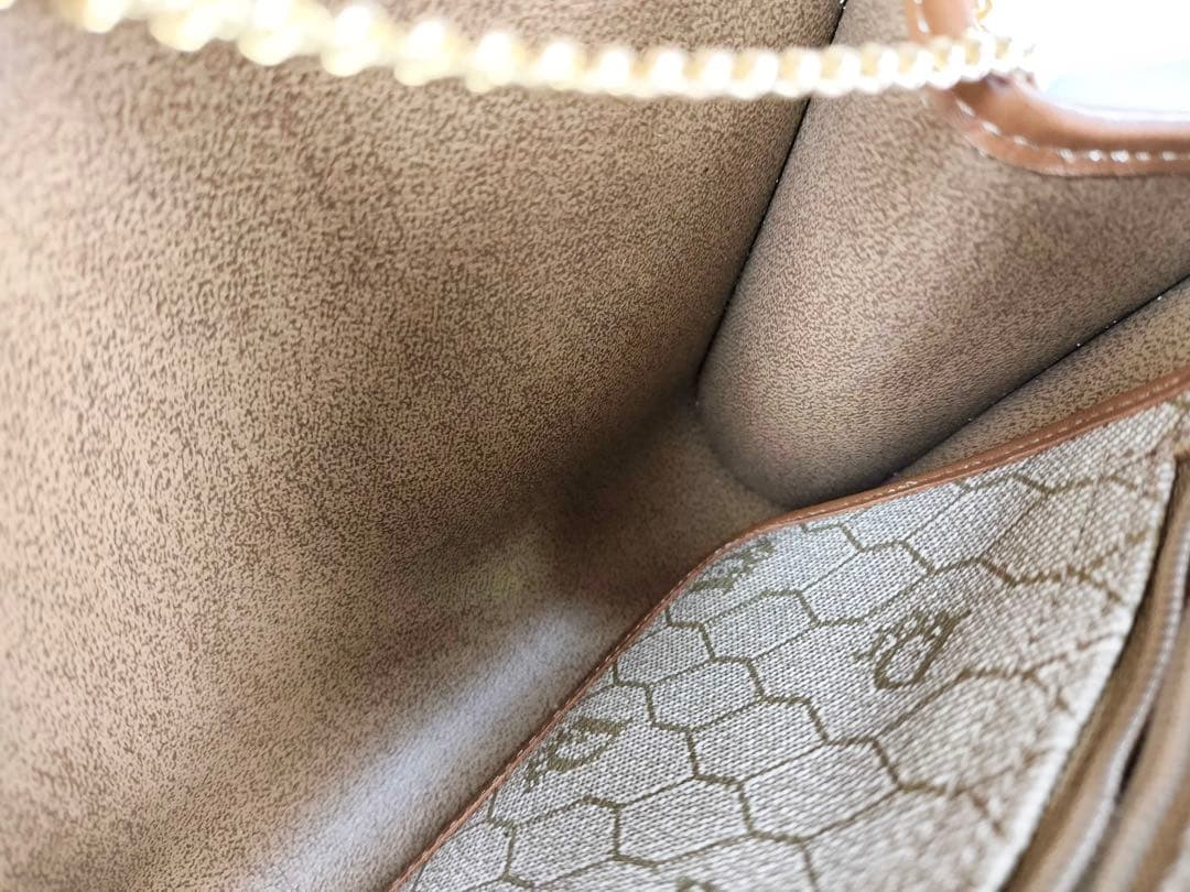 ✨極美品✨オールドディオール チェーンショルダー ハニカム ショルダーバッグ