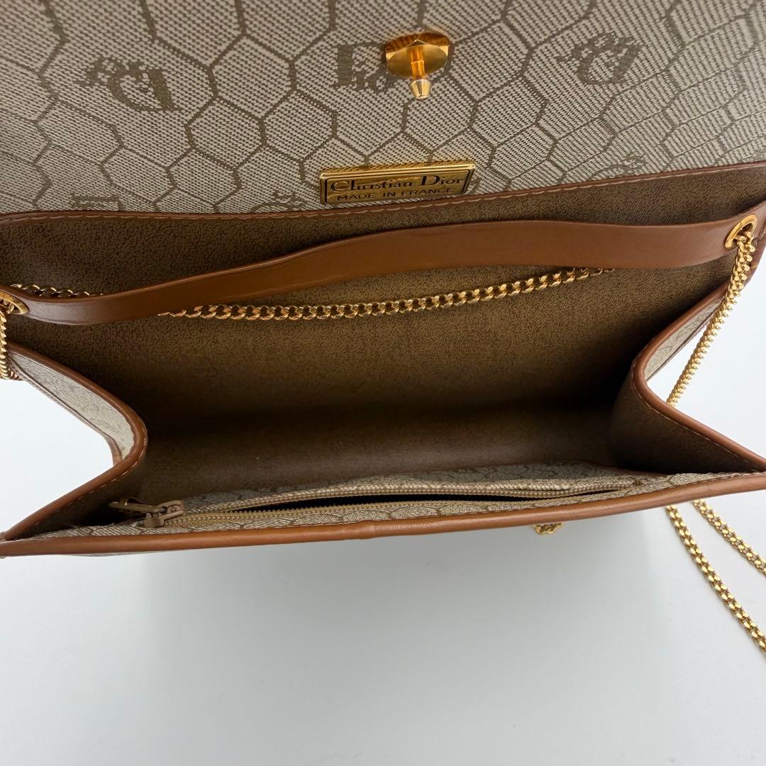 ✨極美品✨オールドディオール チェーンショルダー ハニカム ショルダーバッグ