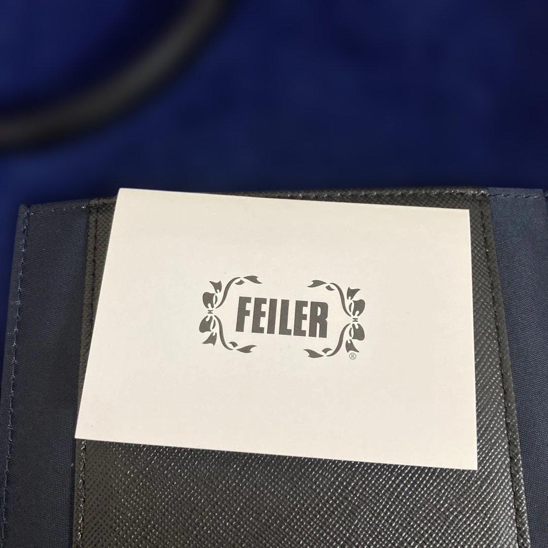 フェイラー　トートバッグ　青色　タグ付き未使用品