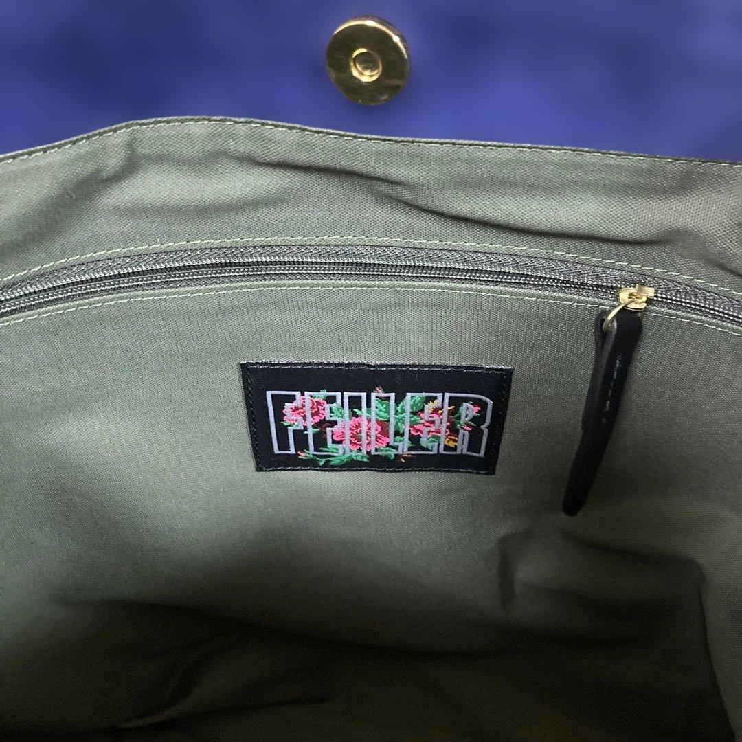 フェイラー　トートバッグ　青色　タグ付き未使用品