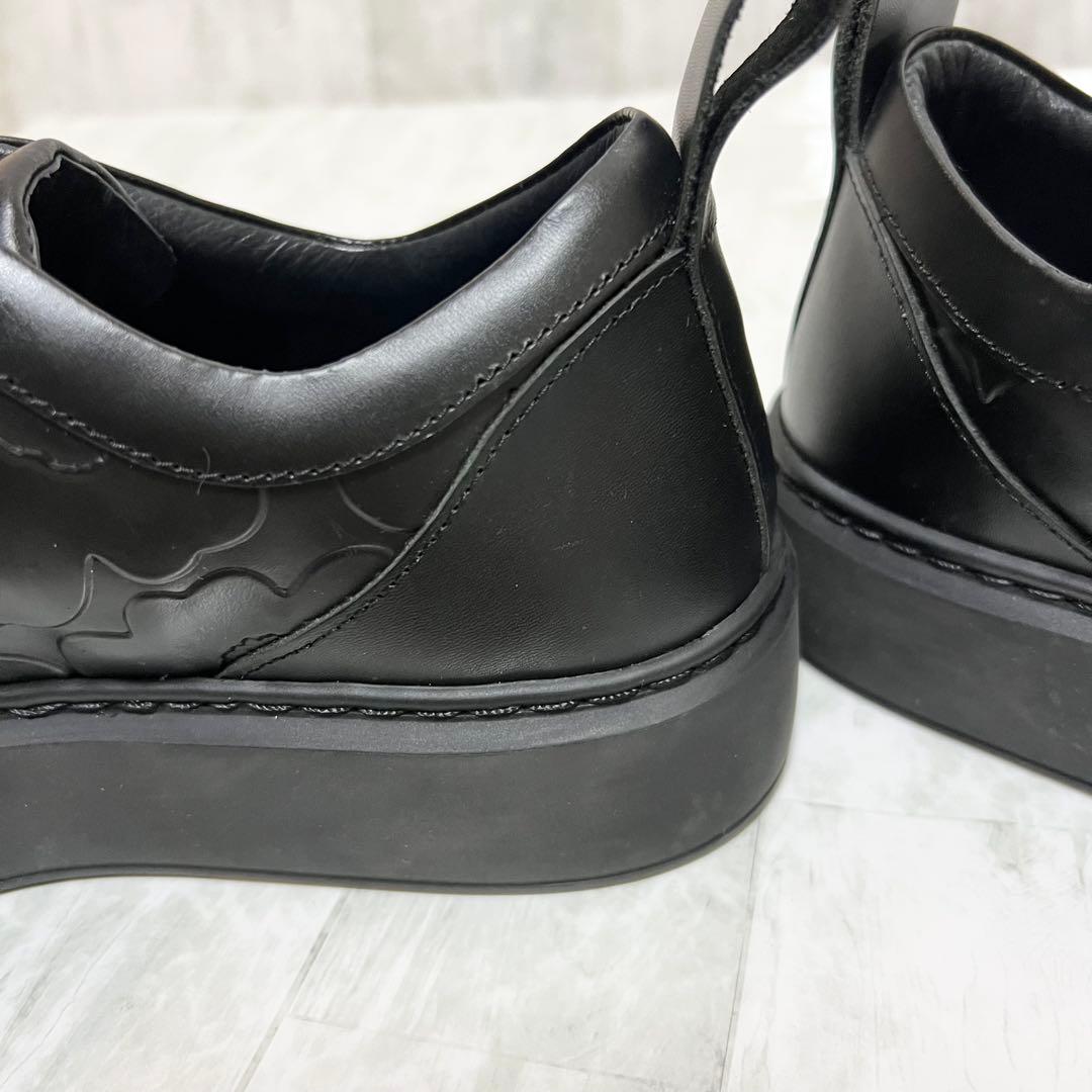 マリメッコ marimekko ウニッコ　本革　レザースニーカー ブラック　25