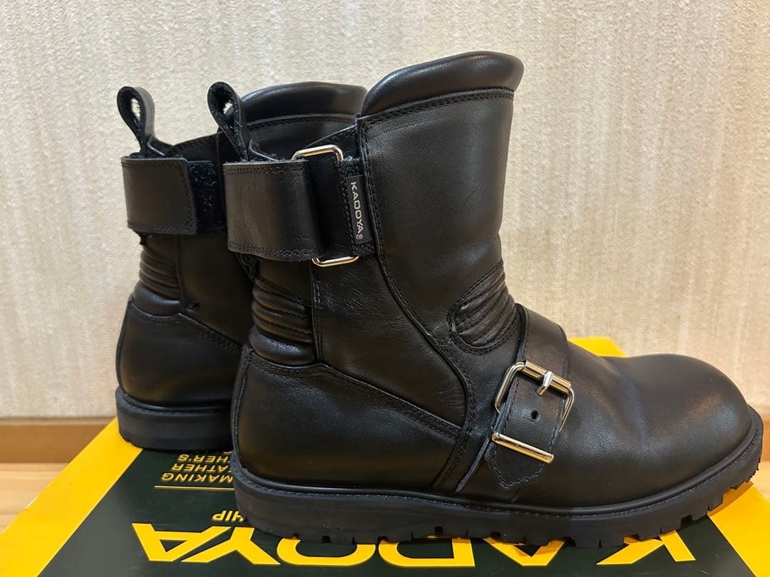KADOYA BLACK ANKLE 24.5cm ブラック