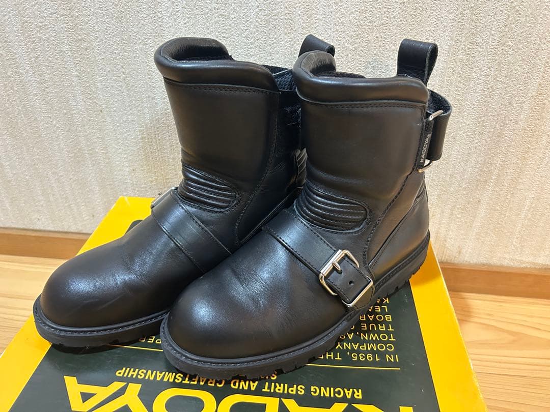 KADOYA BLACK ANKLE 24.5cm ブラック