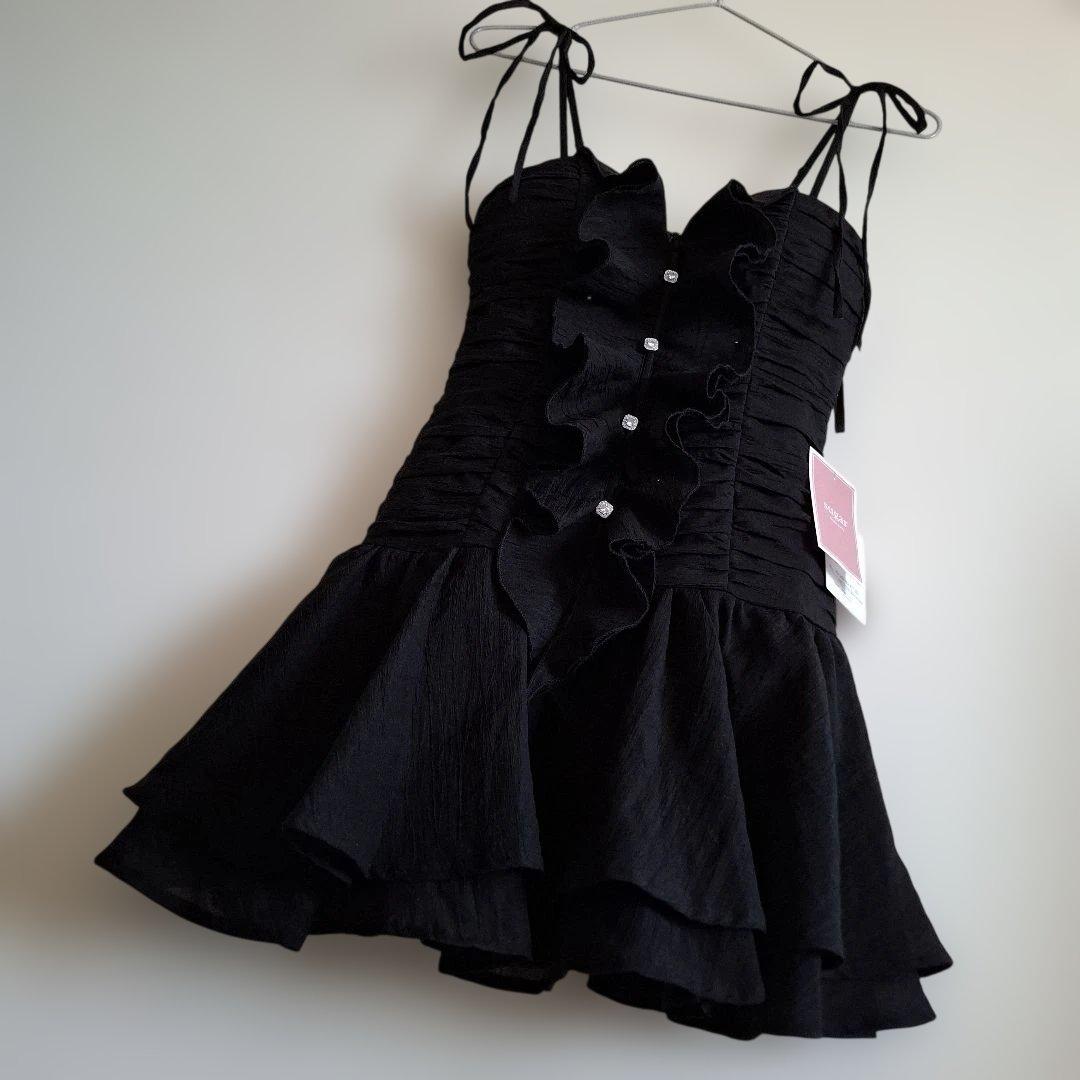 ♡*様 ROBE de FLEURS サテン/ フロントシフォン/ ミニ/ キャ