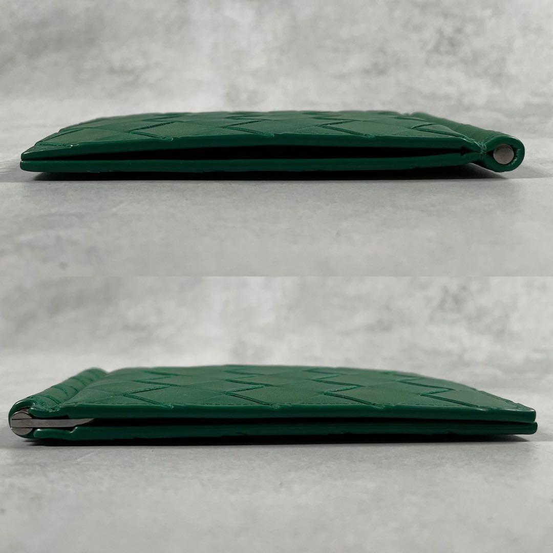 【未使用級 付属品完備】ボッテガヴェネタ マネークリップ マキシ イントレ 緑