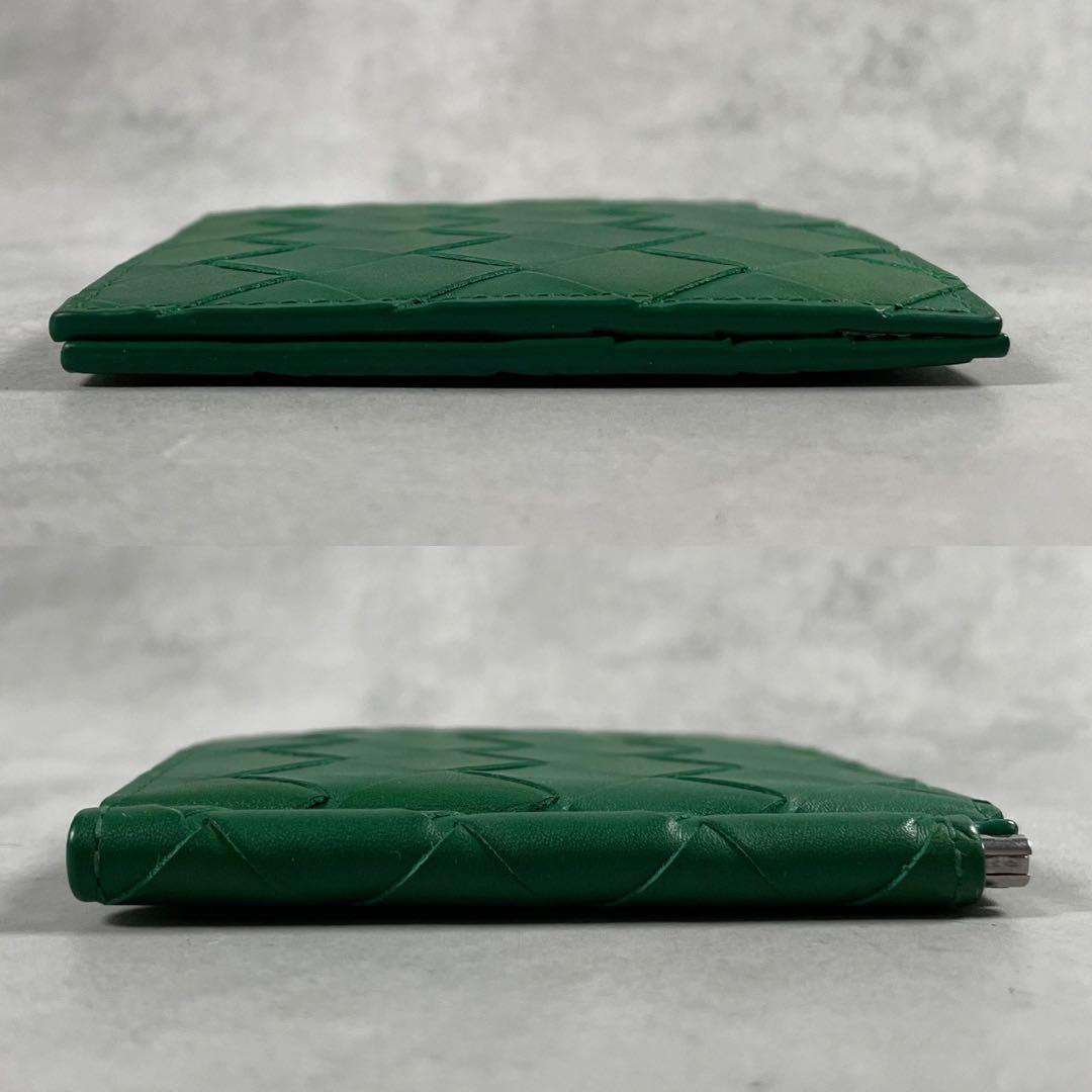 【未使用級 付属品完備】ボッテガヴェネタ マネークリップ マキシ イントレ 緑