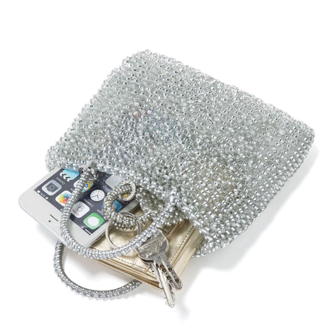 美品　ANTEPRIMA　スタンダードミニアトゥーラ　インナーバッグ　シルバー