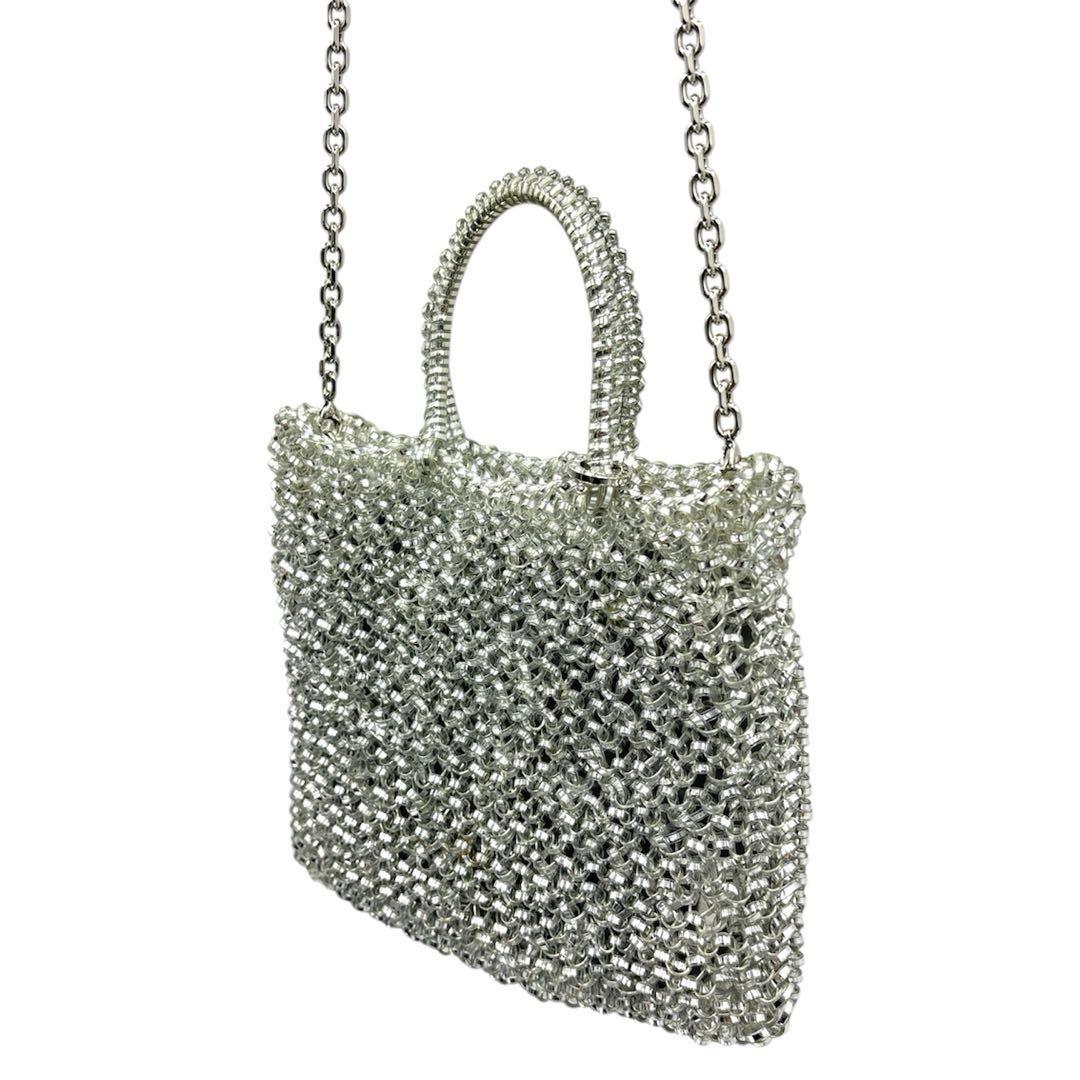 美品　ANTEPRIMA　スタンダードミニアトゥーラ　インナーバッグ　シルバー