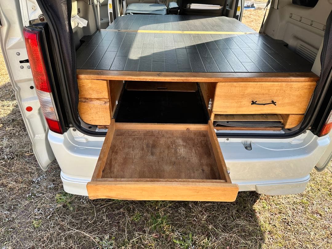 エブリイワゴンDA64W専用簡易ベッド展開収納 マーゴンさん専用