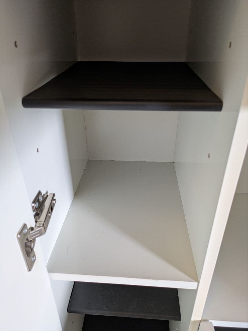 めぐ様限定　ホワイトシューズラック ミラー付き