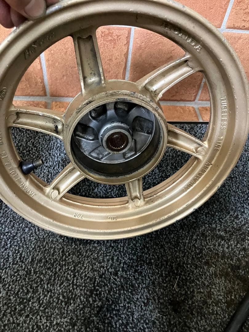 ライブディオZXフロントディスク　ホイール前後