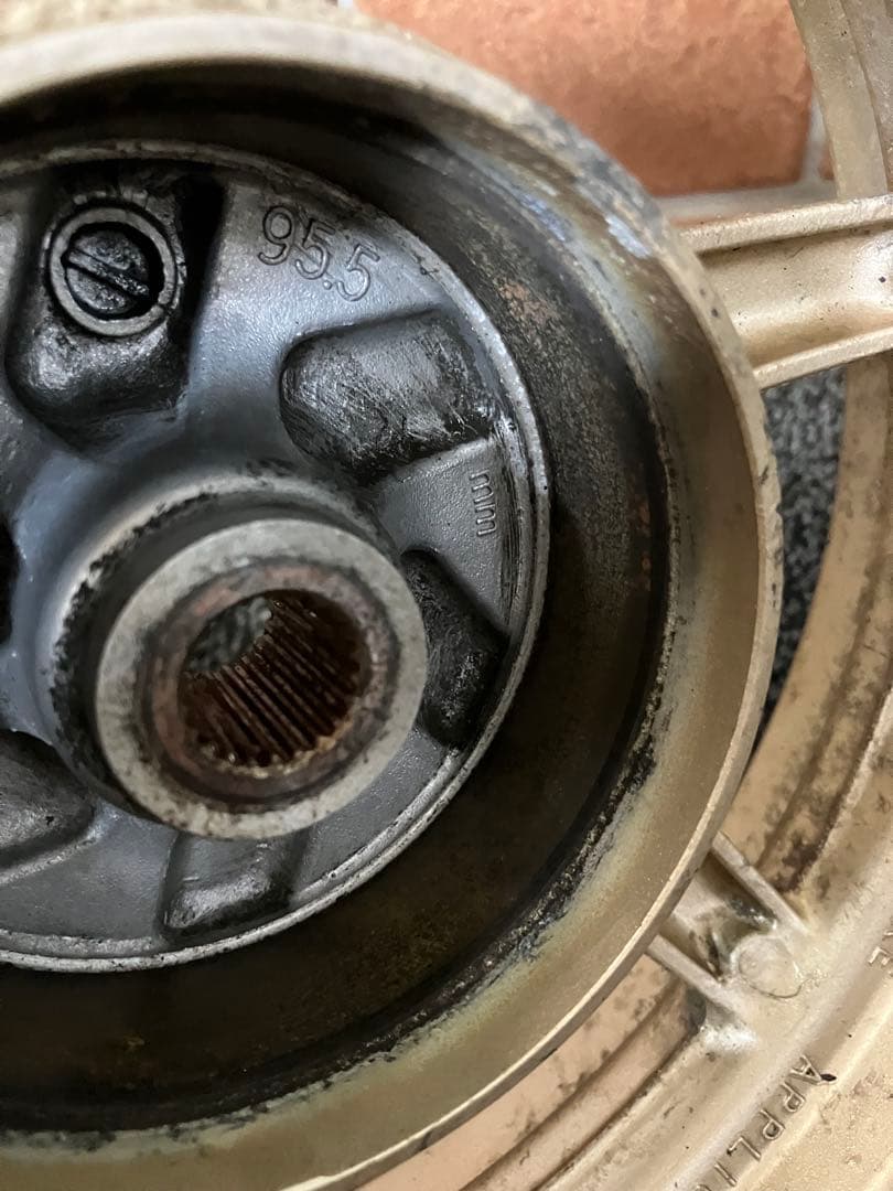 ライブディオZXフロントディスク　ホイール前後