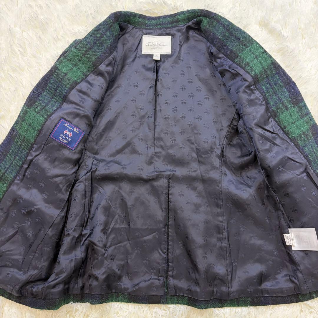 Brooks Brothers ツイードチェック MOON社生地 テーラード S