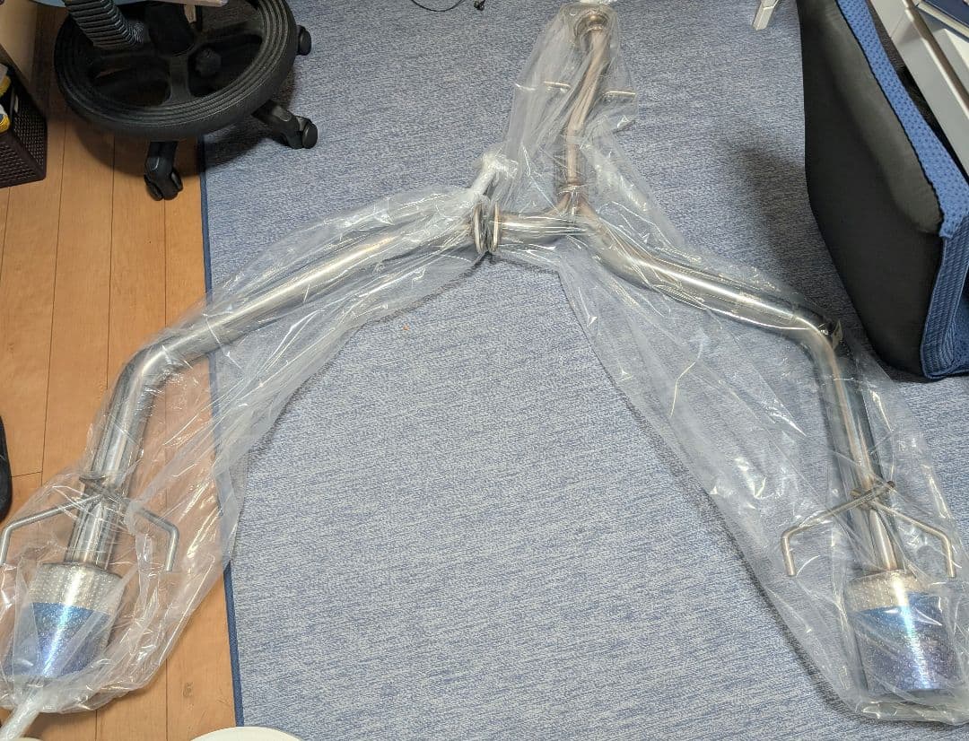 マークX Befree115Φ チタン風ストレートマフラー