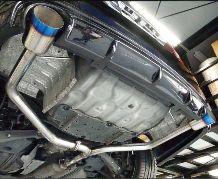 マークX Befree115Φ チタン風ストレートマフラー