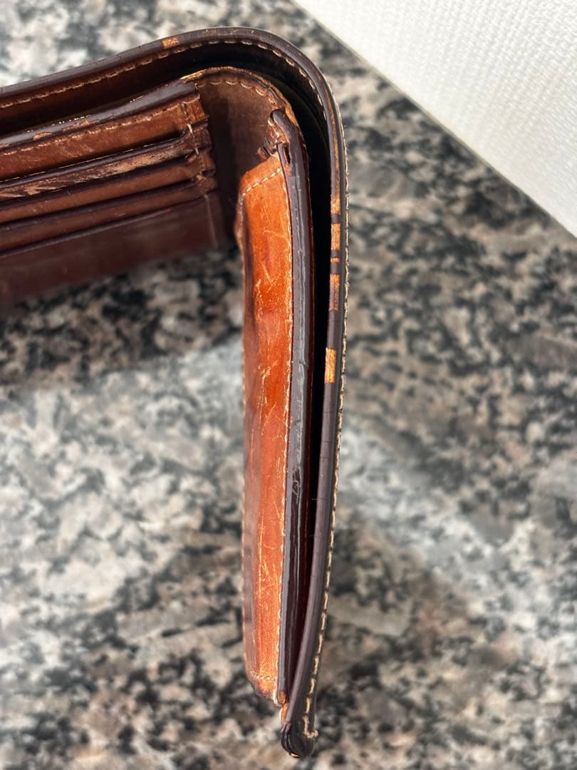 GANZO ガンゾ CORDOVAN (コードバン) 小銭入れ付き二つ折り財布