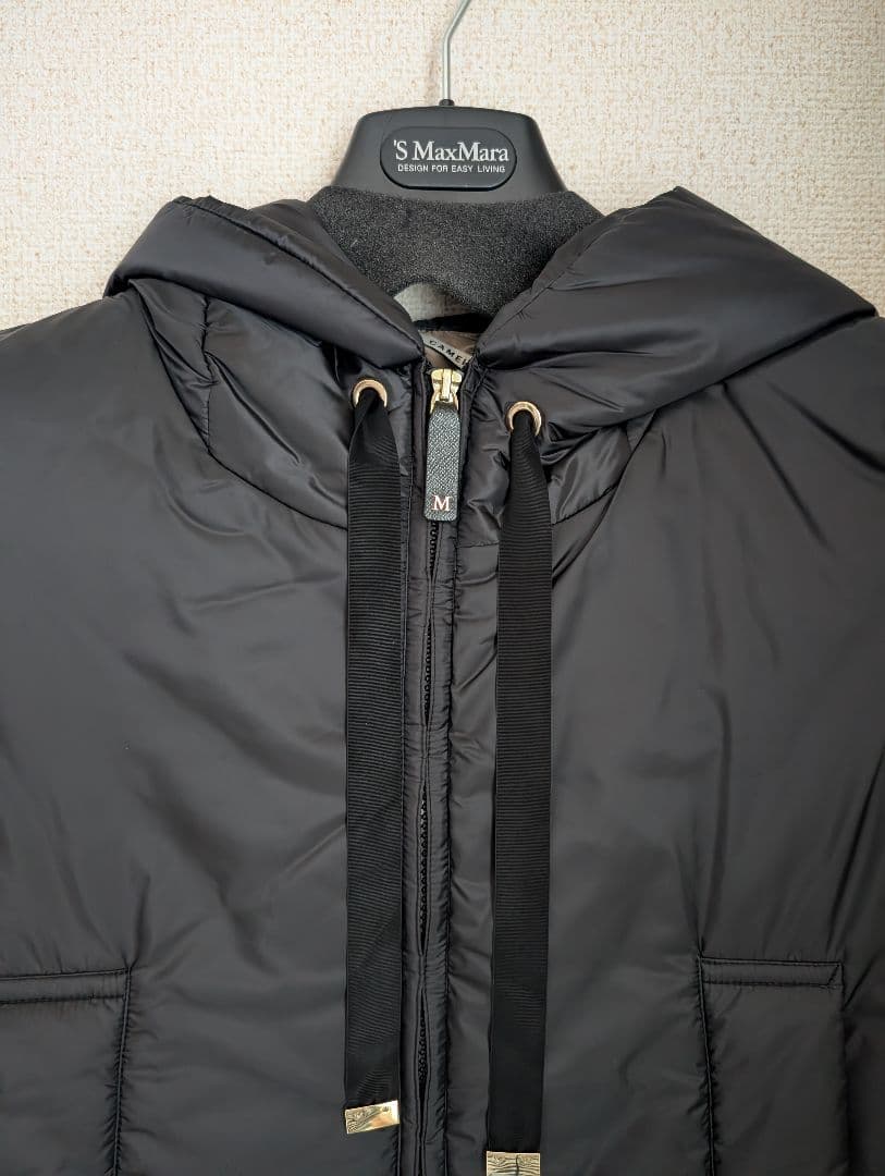 新品　Max Mara THE CUBE 撥水 ジレ ベスト 黒　Ｓ　38