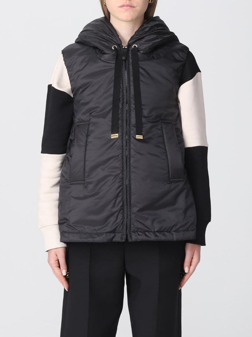 新品　Max Mara THE CUBE 撥水 ジレ ベスト 黒　Ｓ　38