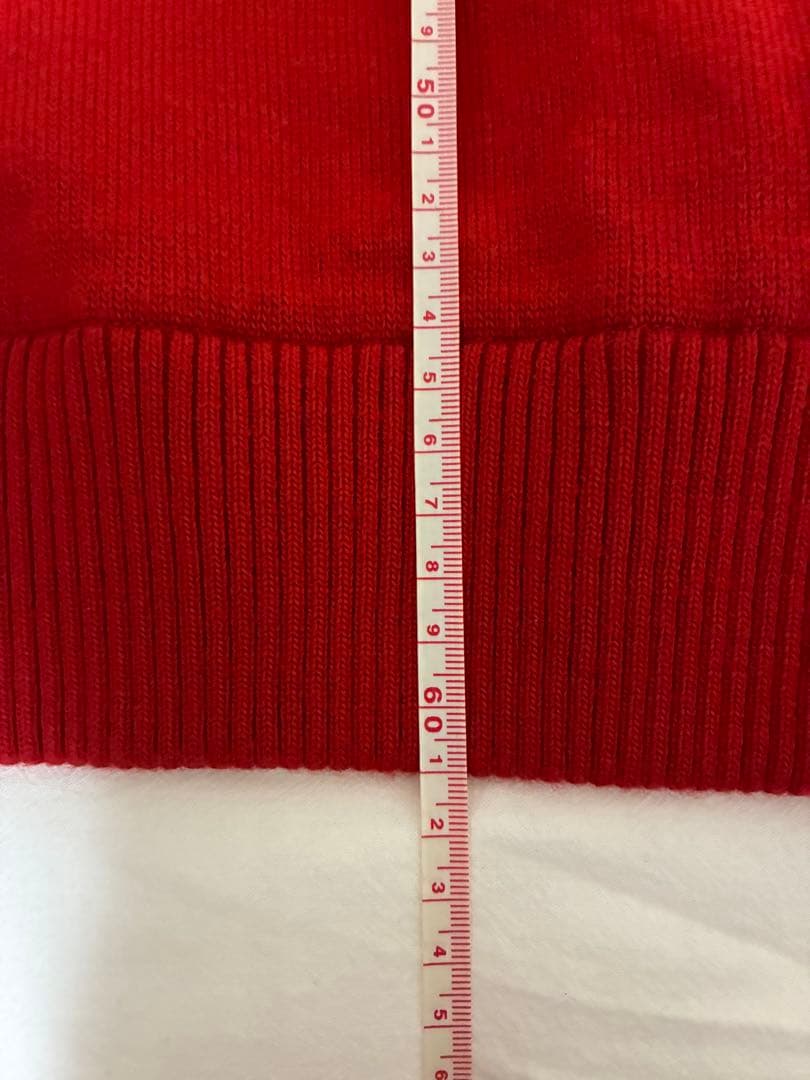 Munsingwear 赤 チェック柄 セーター&ニット帽