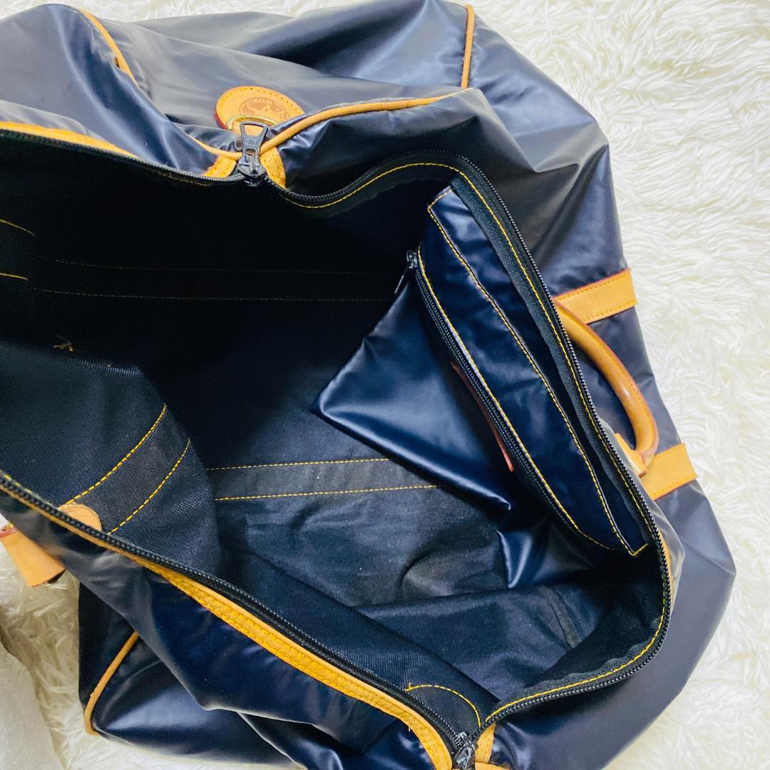 人気 ハンティングワールド 大容量 バチューサー ボストンバッグ ロゴ