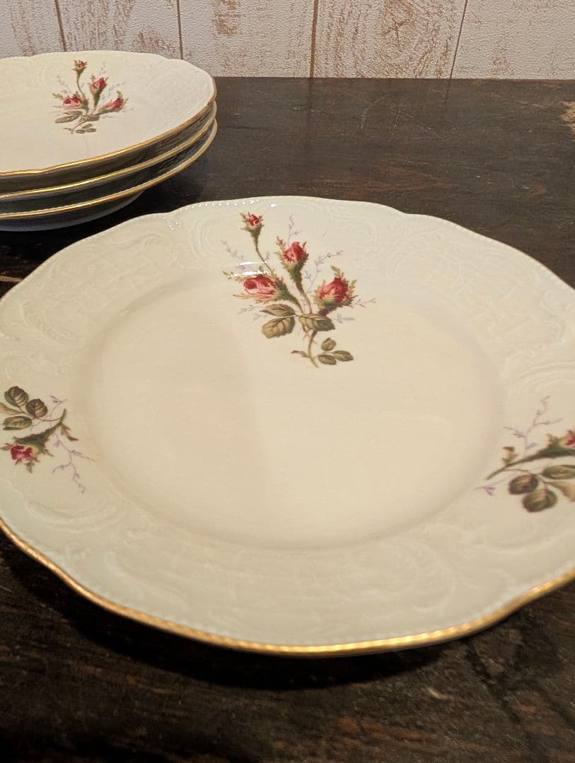 h*i様 ローゼンタール　デザート皿　花柄陶磁器皿 4枚セット
