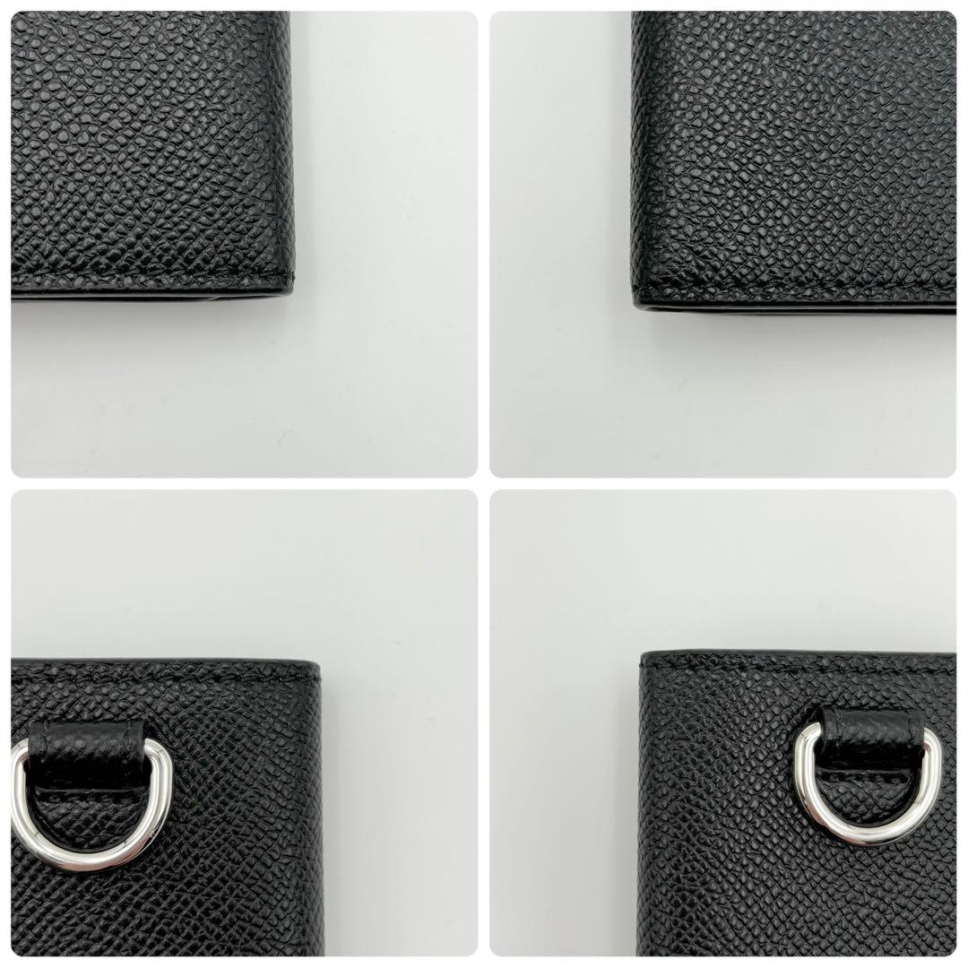 新品未使用 BURBERRY バーバリー TBロゴ 6連キーケース 黒 レザー