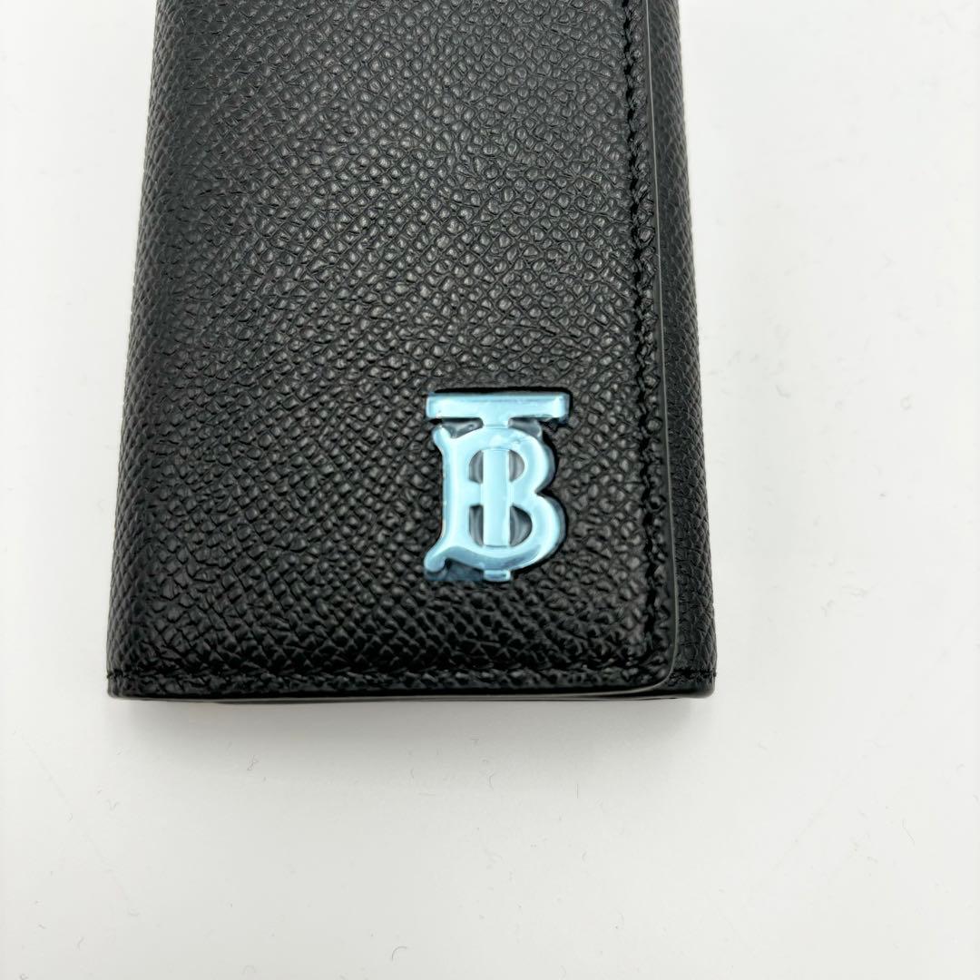 新品未使用 BURBERRY バーバリー TBロゴ 6連キーケース 黒 レザー