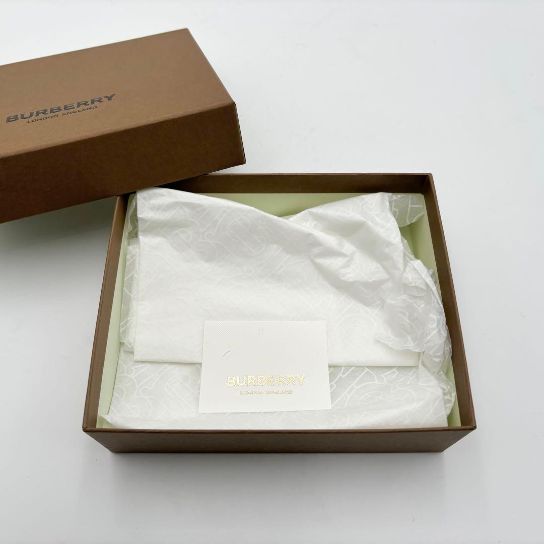 新品未使用 BURBERRY バーバリー TBロゴ 6連キーケース 黒 レザー