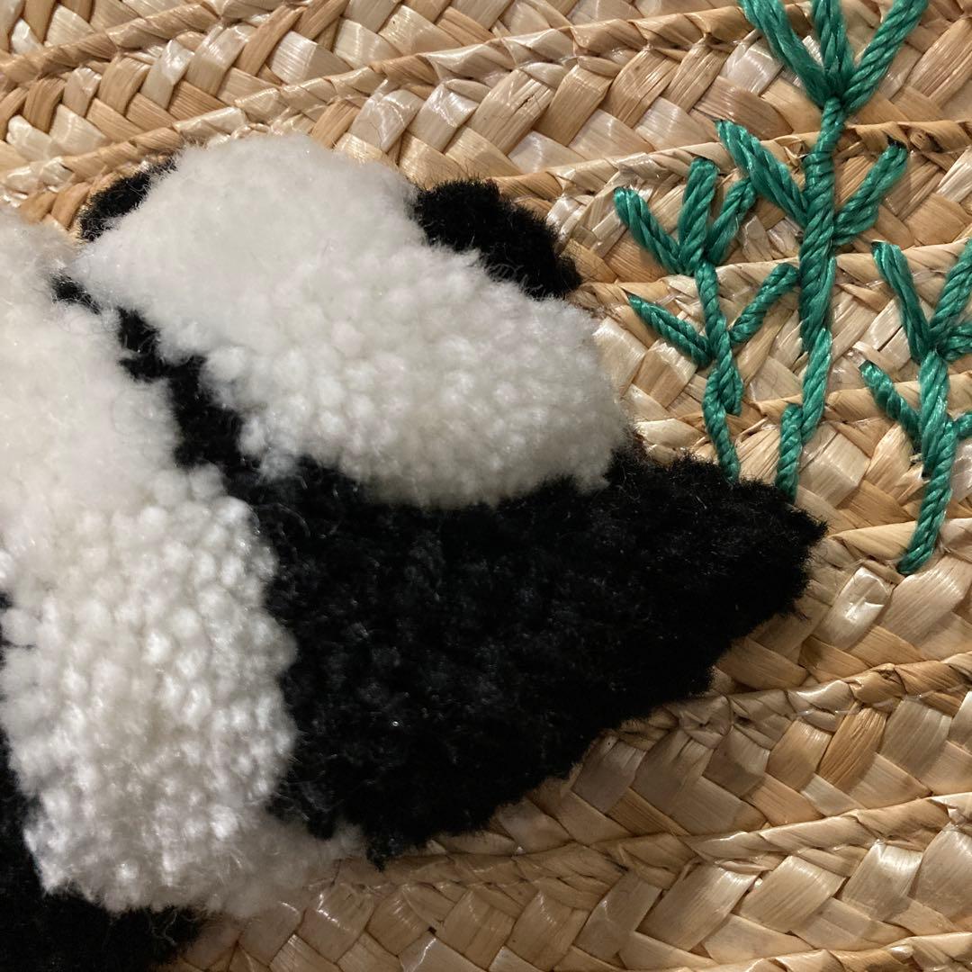 美品　TREASURE TOPKAPI アニマル カゴバッグ　パンダ