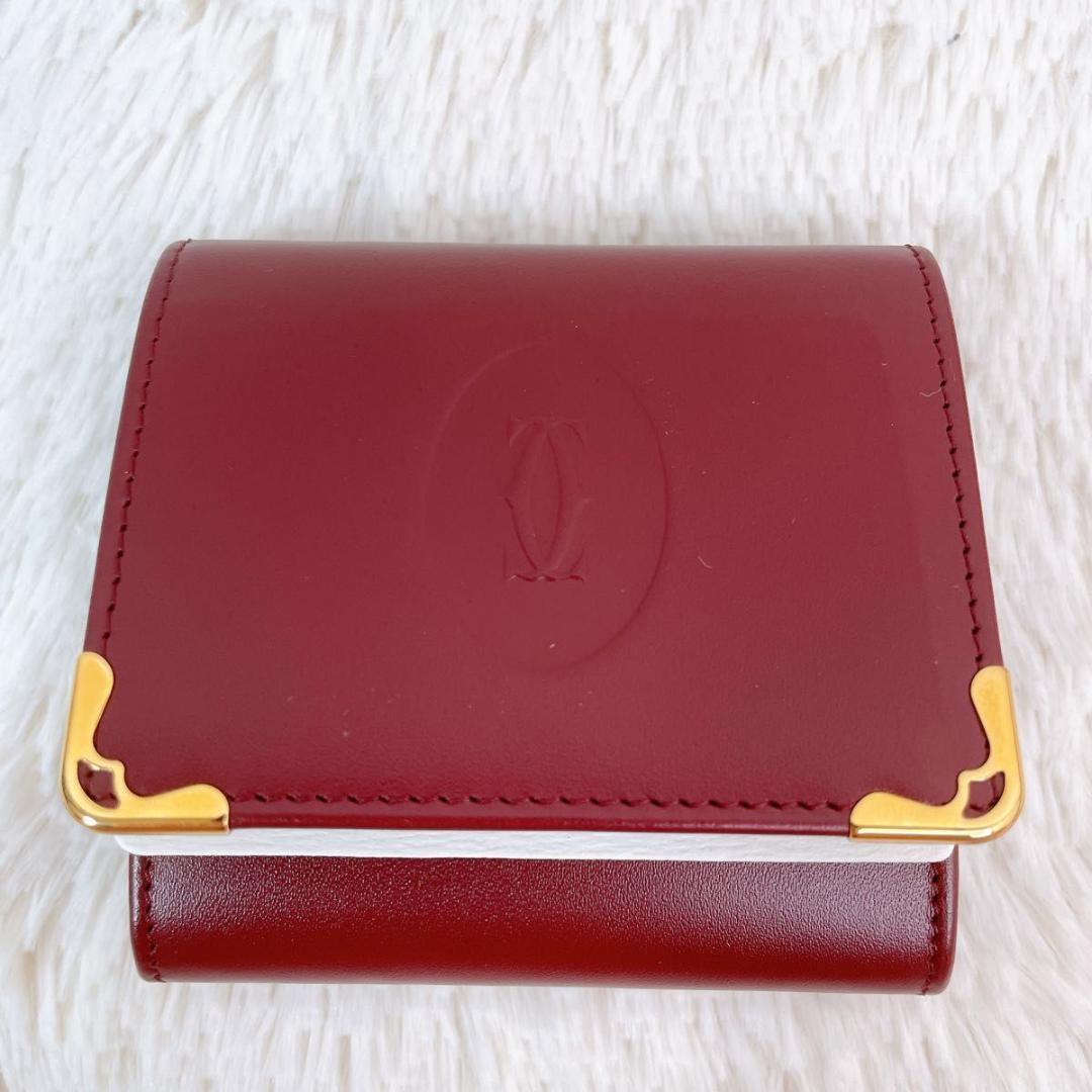 【希少】未使用保管品 CARTIER マストライン ケース ボルドー