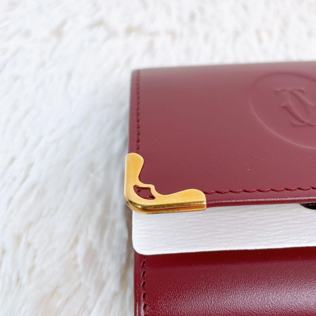 【希少】未使用保管品 CARTIER マストライン ケース ボルドー