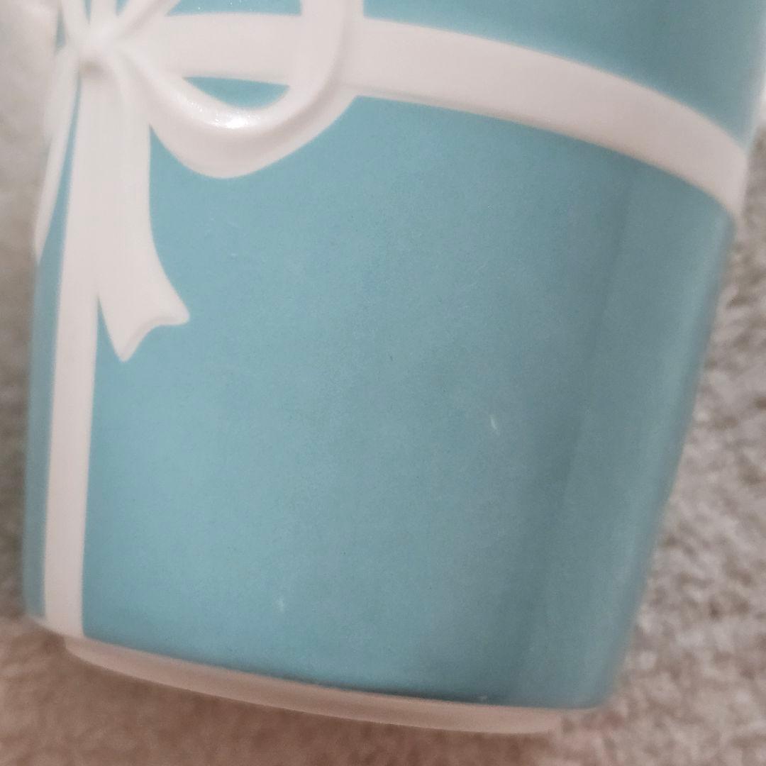 ティファニー　ブルーリボン　プレート　ペアマグカップ