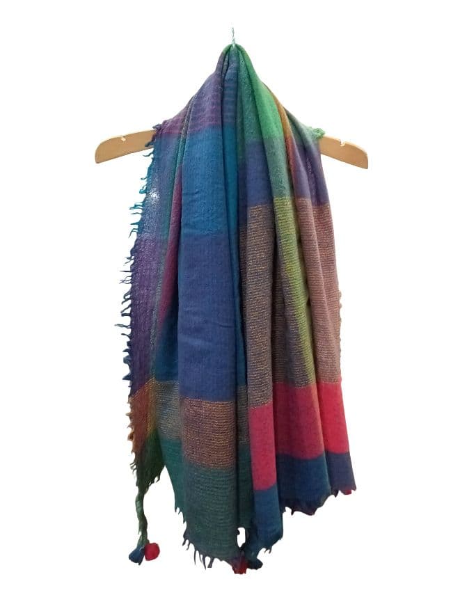 お値下げ❗️ヨーガンレール　ブランケット　ストール　ショール　膝掛け　毛100%