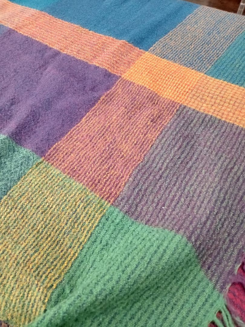 お値下げ❗️ヨーガンレール　ブランケット　ストール　ショール　膝掛け　毛100%