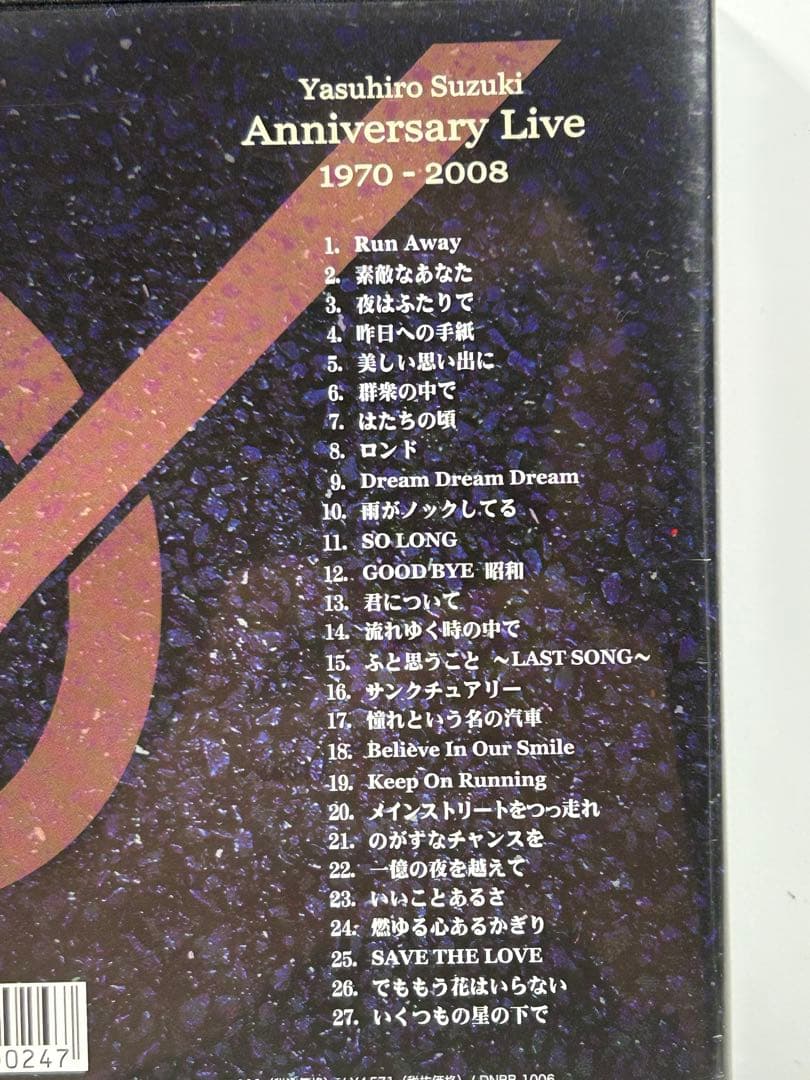 鈴木康博　アニバーサリーライブ　1970-2008 DVD