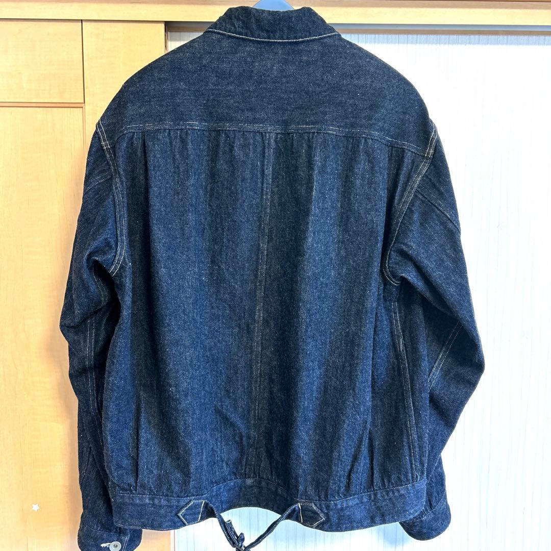 美品　タグ付き　COMOLI デニムジャケット サイズ3 ネイビー