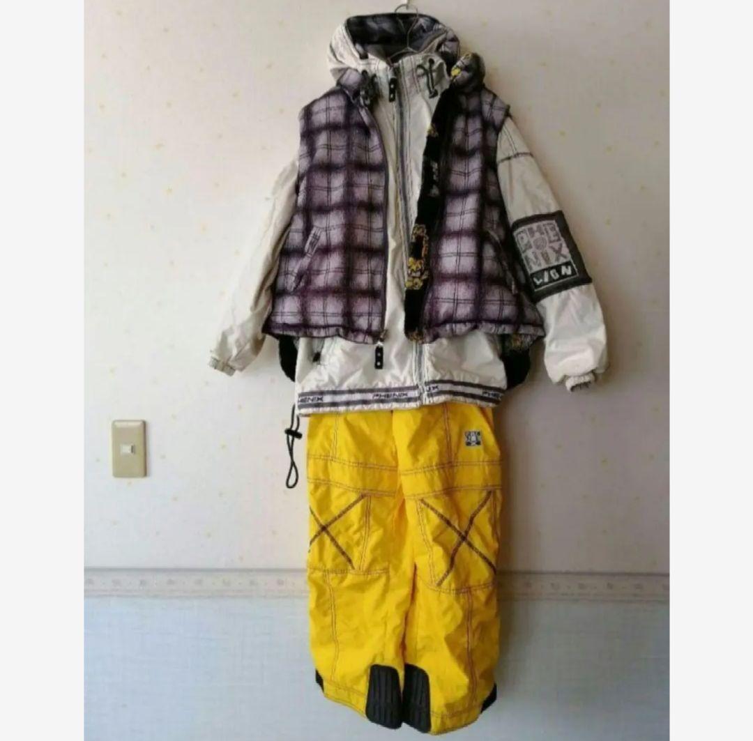 最終ヴィンテージ❋PhenixフェニックススキーウェアダウンベストセットY2K